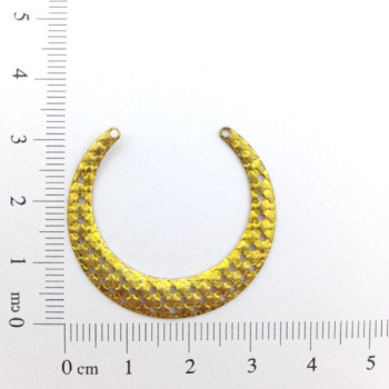 AC LATÃO MEIA LUA FURADA 2 FUROS