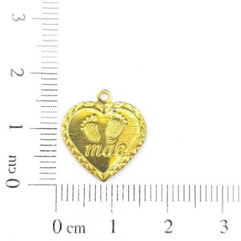 AC LATÃO CORAÇÃO MÃE PÉZINHO 1 ARG