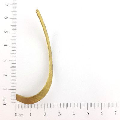 AC LATÃO VIRGULA ESQUERDO LISO 1 FURO