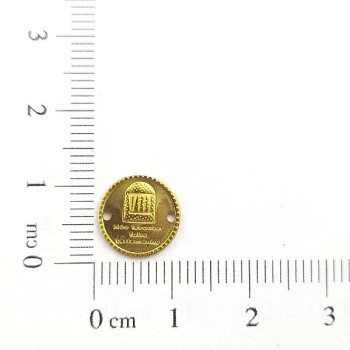 AC LATÃO MINI MANDAMENTO VIII 2 FUROS