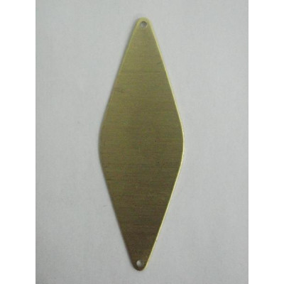 AC LATÃO LOSANGO G CHEIO LISO 2 FUROS