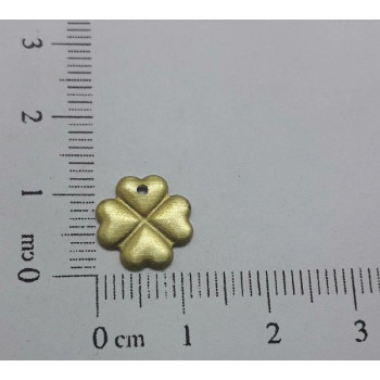 AC LATÃO TREVO G 12MM ABL LISO 1 FURO