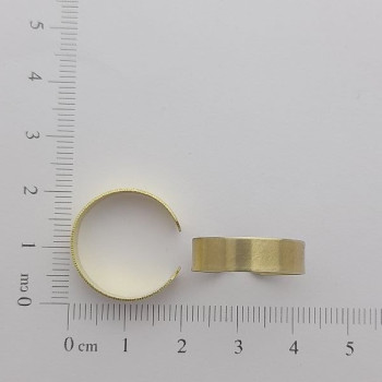 AC LATÃO ANEL REGULAVÉL FINO LISO 2 FUROS