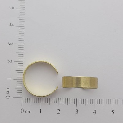 AC LATÃO ANEL REGULAVÉL FINO LISO 2 FUROS