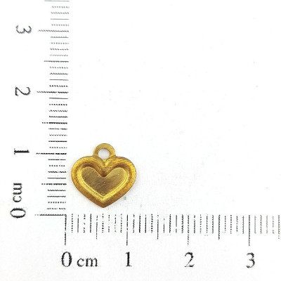 AC LATÃO CORAÇÃO P LISO CHEIO 1 ARG