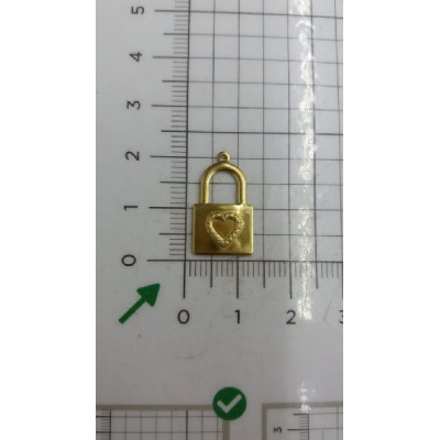 AC LATÃO CADEADO CORAÇÃO CHEIO 1 ARG