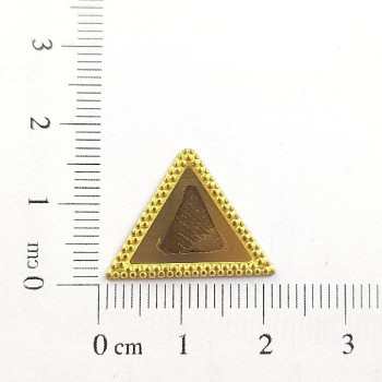 AC LATÃO TRIANGULO CHEIO BORDA S/ FURO