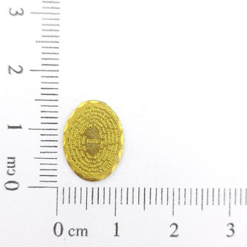 AC LATÃO OVAL P VÓRTICE PAI NOSSO S/ ARG