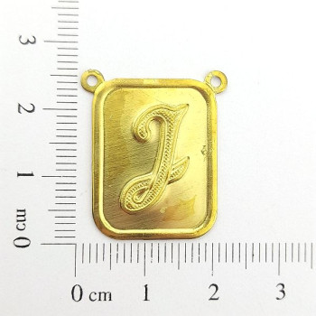 AC LATÃO PLACA LISA LETRA J 2 ARG