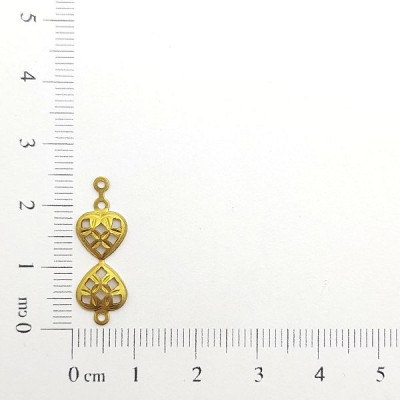 AC LATÃO CORAÇÃO P VZD QUADRADOS DUPLO