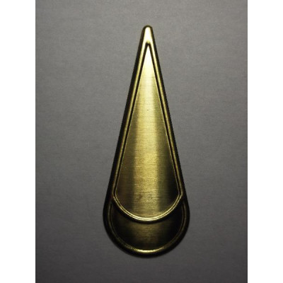 AC LATÃO GOTA G LISA CHEIA RESINA S/ ARG