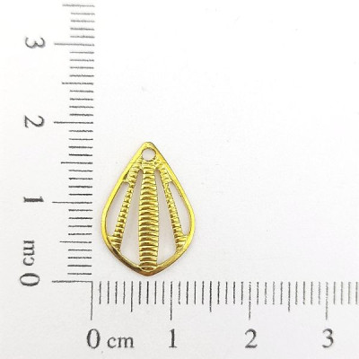 AC LATÃO GOTA RAIADA VZD 1 FURO