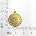 AC LATÃO MEDALHA MANDAMENTOS 16,5MM 1 ARG