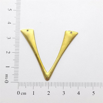 AC LATÃO FORQUILHA LISA 2 FUROS