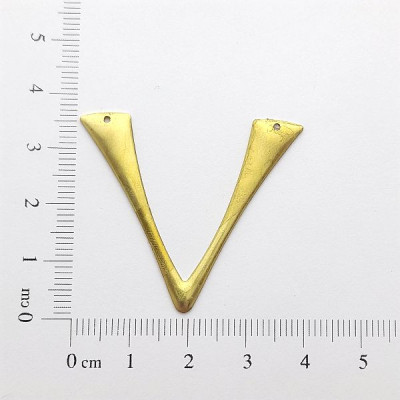 AC LATÃO FORQUILHA LISA 2 FUROS