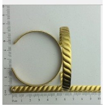 AC LATÃO BRACELETE CARACOL 2 FURO