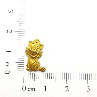 AC LATÃO GATA MARIE G RESINA S/ ARG