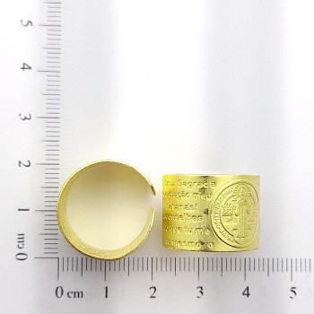 AC LATÃO ANEL REGULAVEL SÃO BENTO 2 FUROS