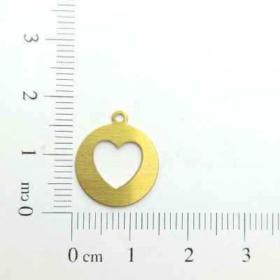 AC LATÃO REDONDO M CORAÇÃO VZD 1 ARG