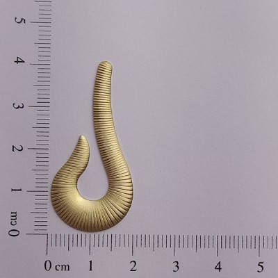 AC LATÃO GANCHO ESQUERDO TXT LINHAS SEM FURO