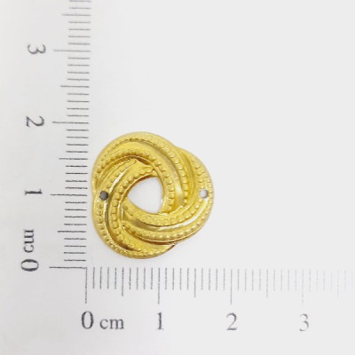 AC LATÃO BOOMERANG P 16MM 2 FUROS