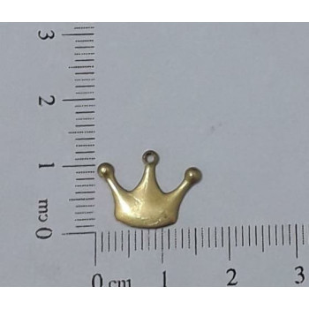 AC LATÃO COROA G 12MM 1 FURO