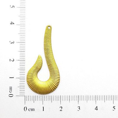 AC LATÃO GANCHO ESQUERDO TXT LINHAS 1 FURO