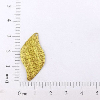 AC LATÃO FOLHA ONDULADA TXT OVAIS DIREITO 1 FURO