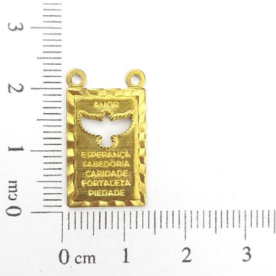 AC LATÃO ESCAPULÁRIO ESPIRITO SANTO VZD