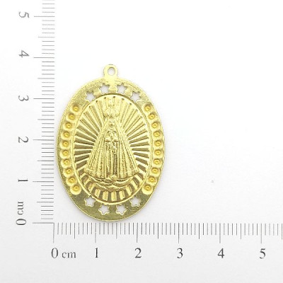 AC LATÃO MEDALHA APARECIDA ESTRELAS 1 ARG