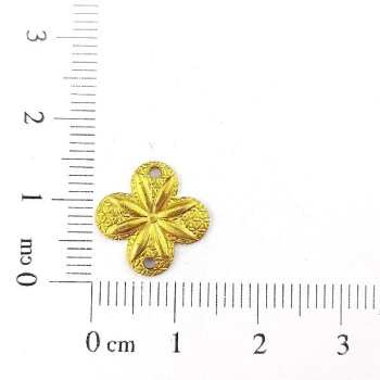 AC LATÃO FLOR ABL RISCO LISO 2 FUROS