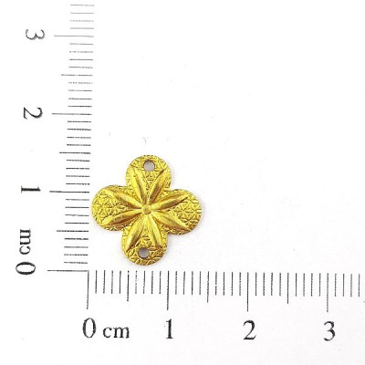 AC LATÃO FLOR ABL RISCO LISO 2 FUROS