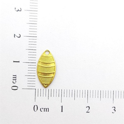 AC LATÃO NAVETE P LINHAS LISA E TXT 1 FURO