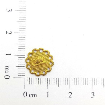 AC LATÃO REDONDO CHAPÉU COWBOY BORDA FUROS