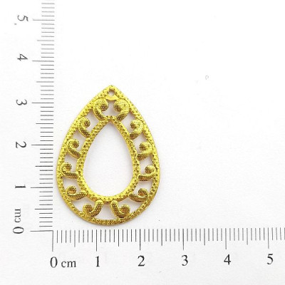 AC LATÃO GOTA DUPLA TXT 1 FURO