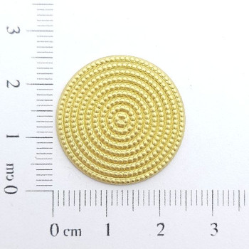 AC LATÃO REDONDO G ABL TXT BOLINHA S/ FURO