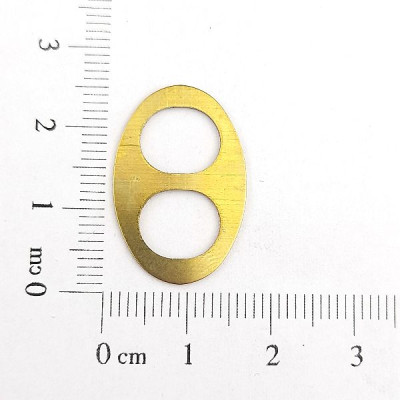 AC LATÃO LACRE OVAL LISO