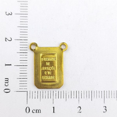 AC LATÃO ESCAPULARIO O SENHOR TE ABENÇOE