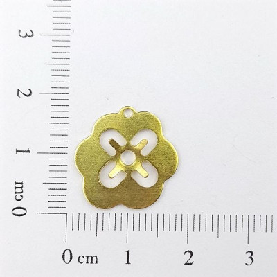 AC LATÃO FLOR LISO VZD CHATÃO SS20 1 FURO