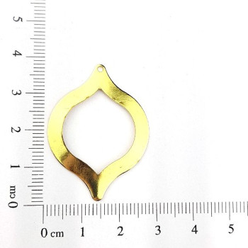 AC LATÃO BALÃO G LISO MEIO VZD 1 FURO