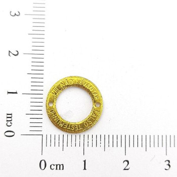 AC LATÃO REDONDO P VZD MANDAMENTO VIII 2 FUROS