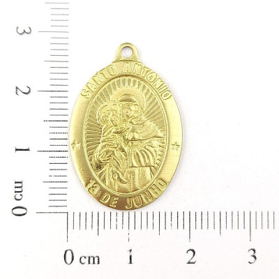 AC LATÃO MEDALHA SANTO ANTONIO 1 ARG