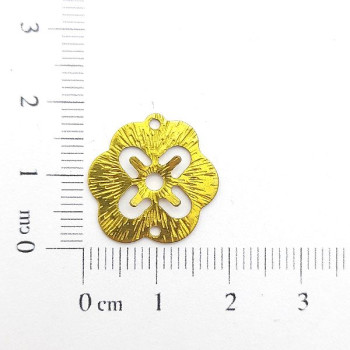 AC LATÃO FLOR TXT VZD CHATÃO SS20 2 FUROS