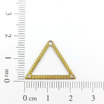 AC LATÃO TRIANGULO VZD TXT 3 FUROS