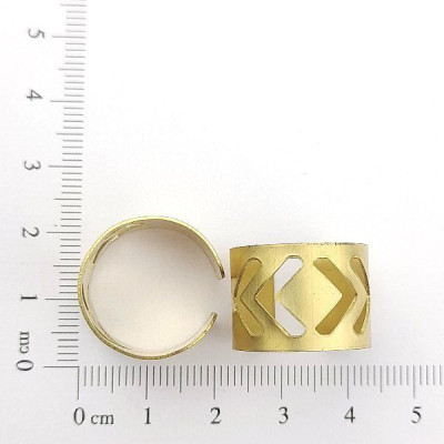 AC LATÃO ANEL REGULAVEL FLECHAS VZD