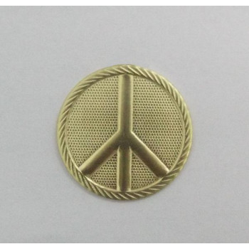 AC LATÃO REDONDO PAZ AMOR BORDA S/ ARG