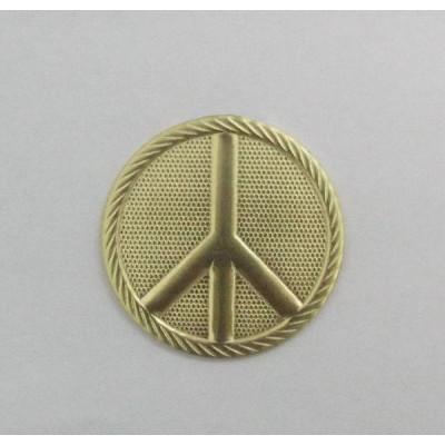 AC LATÃO REDONDO PAZ AMOR BORDA S/ ARG