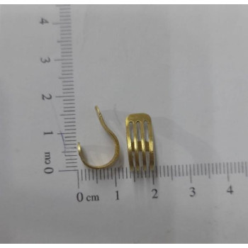 AC LATÃO ARGOLA GOTA  P 4 TIRAS