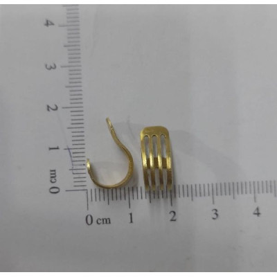 AC LATÃO ARGOLA GOTA  P 4 TIRAS