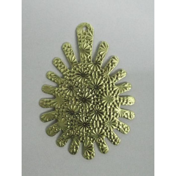 AC LATÃO GOTA RAIADA CHEIA TXT 1 FURO